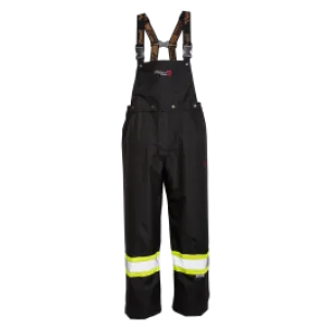 3907FRP Journeyman 300D Triloabl Rip-Stop FR Bib Pants - Black