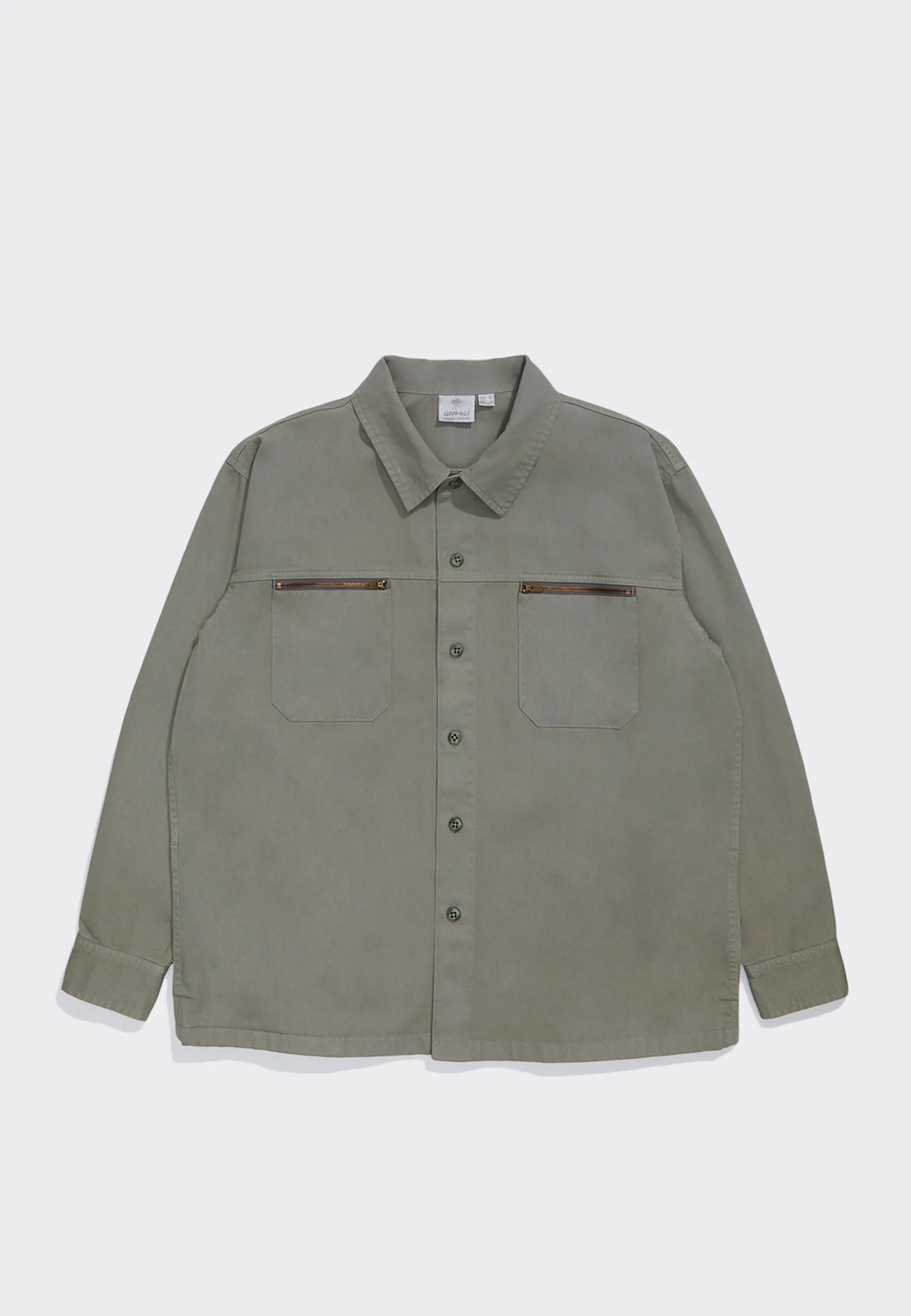 Adsum x Gramicci Twill Work Shirt - Dry Sage