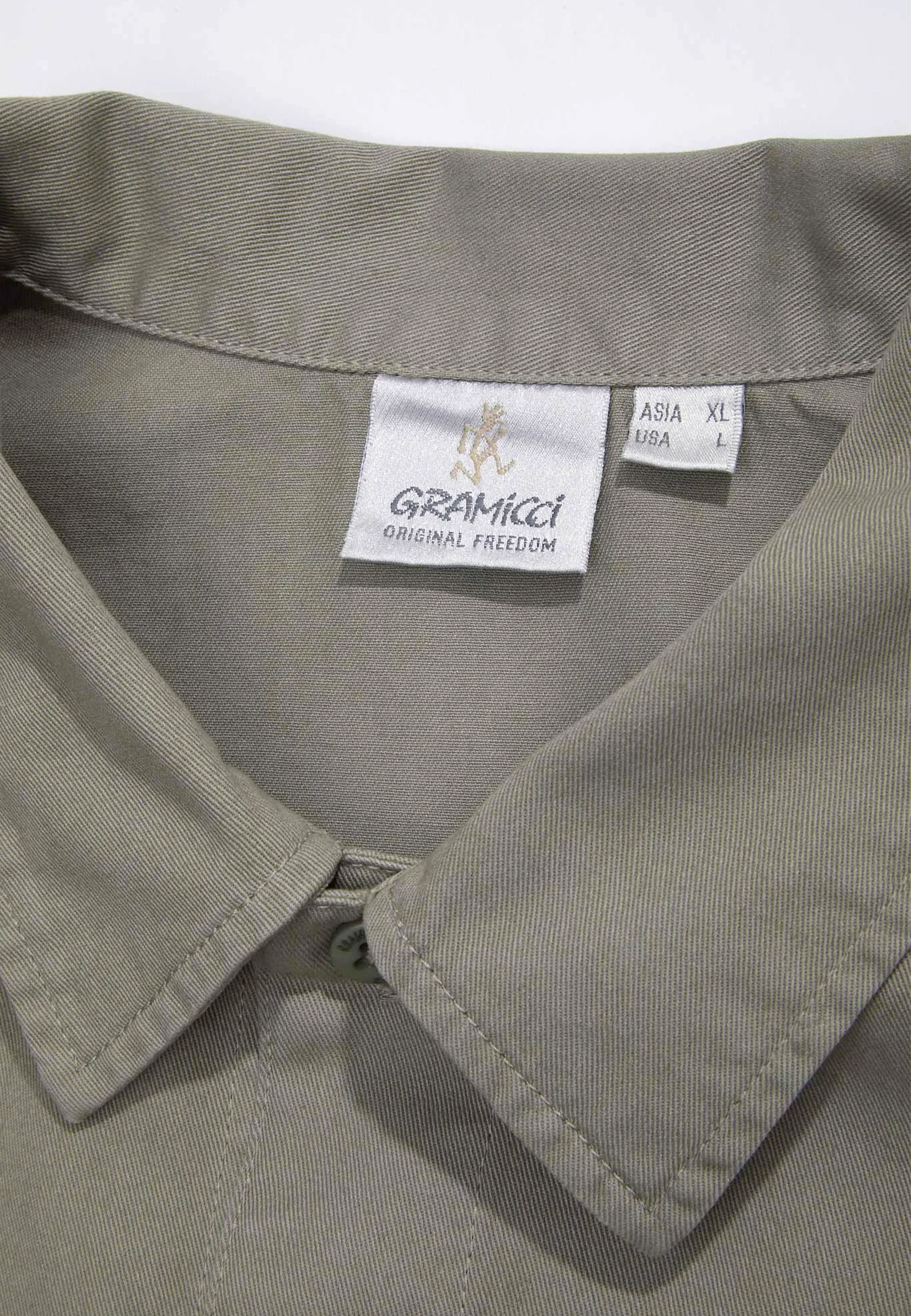 Adsum x Gramicci Twill Work Shirt - Dry Sage