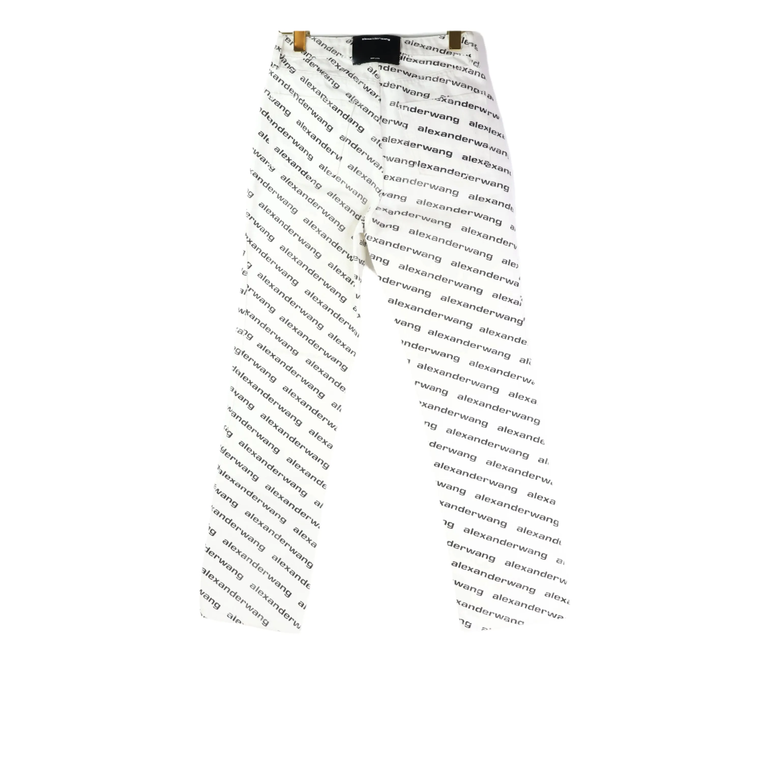 Alexander Wang Pants Denim White Print Logo