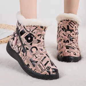 Alphabet Warm Winter Snow Boots