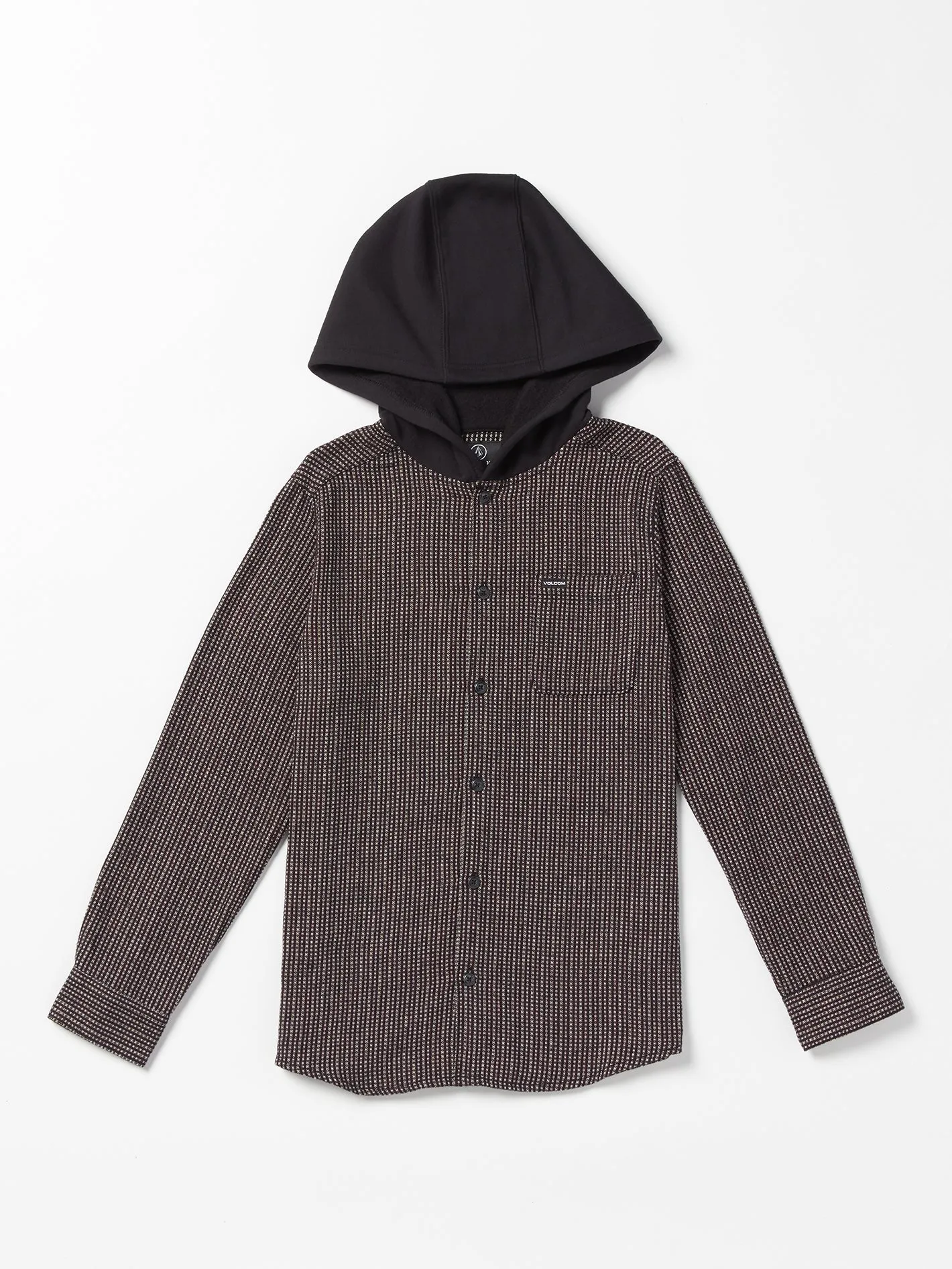 Big Boys Archbold Hooded Flannel - Black