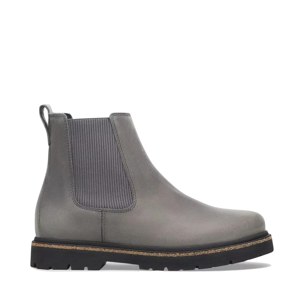 Birkenstock Women's Highwood Leather Pull On Chelsea Boot in Graphite