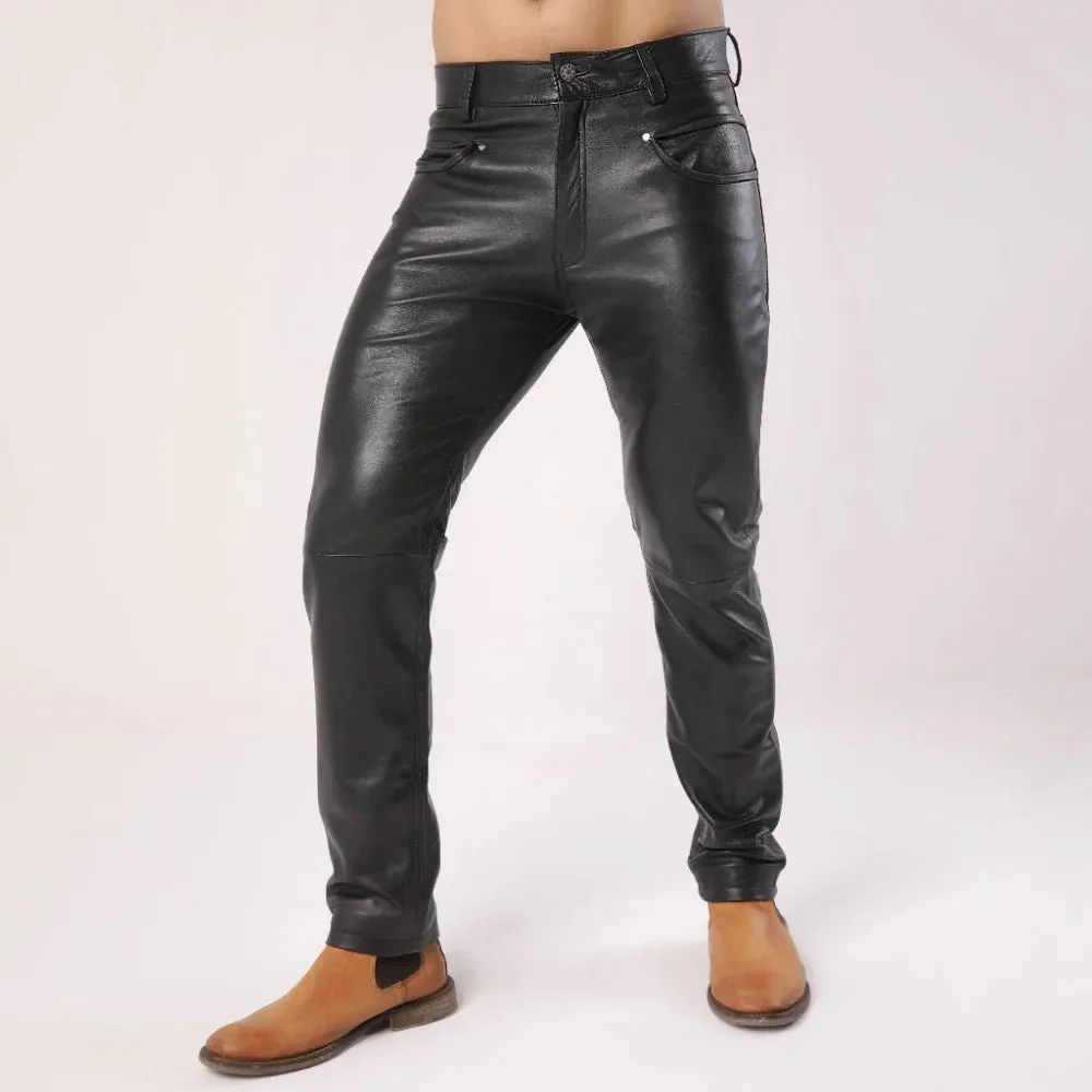 Black Sheep Leather Men's Biker Stylish Pants