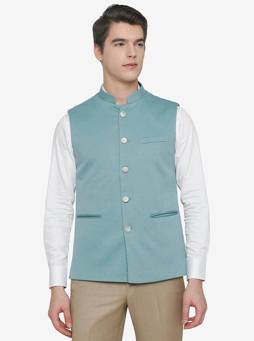 Blue Breeze Bandhgala Jacket | JB Studio