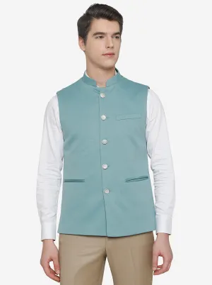 Blue Breeze Bandhgala Jacket | JB Studio