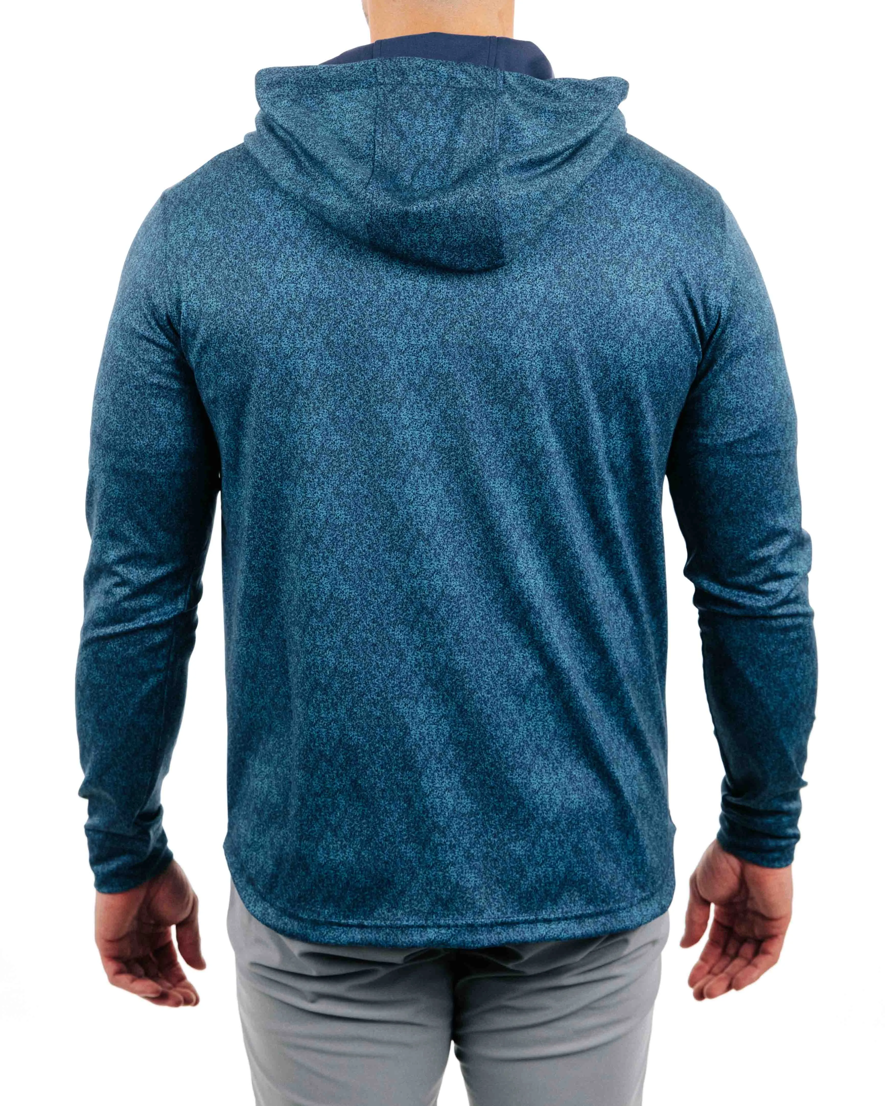 Blue Static Golf Hoodie