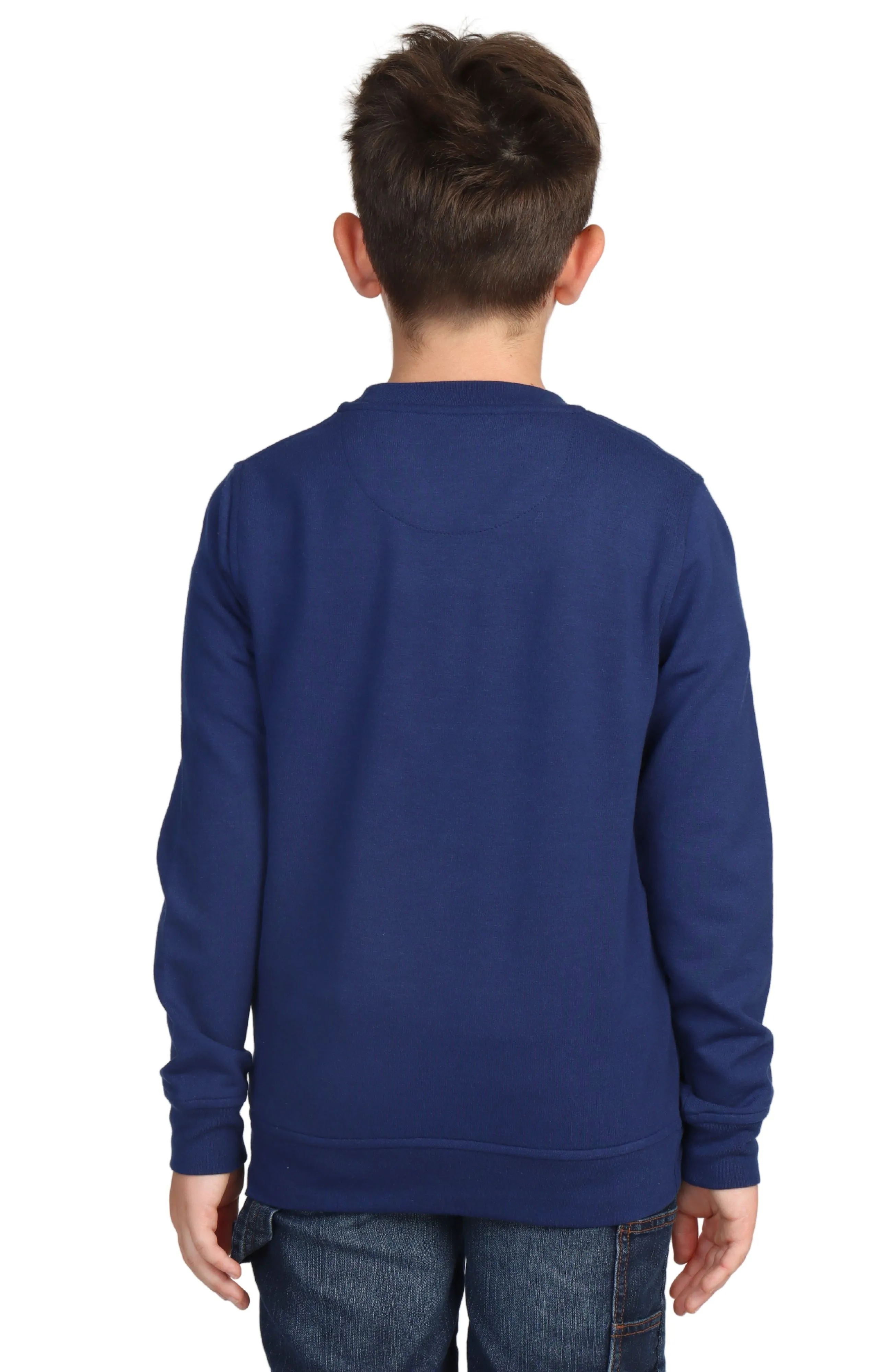 Boys Sueded Fleece Crewneck Pullover