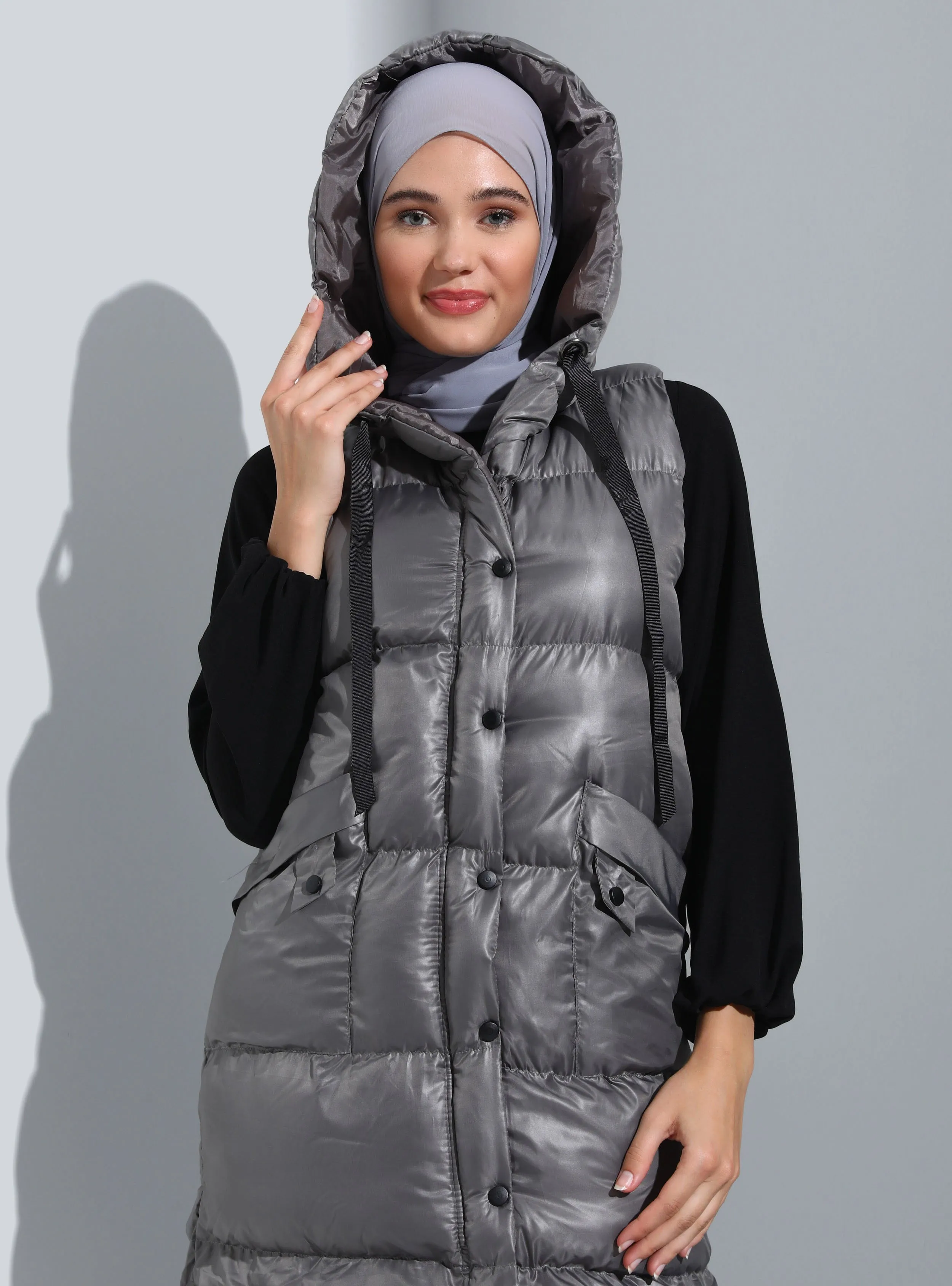 Capuson fiber filled vest - black -