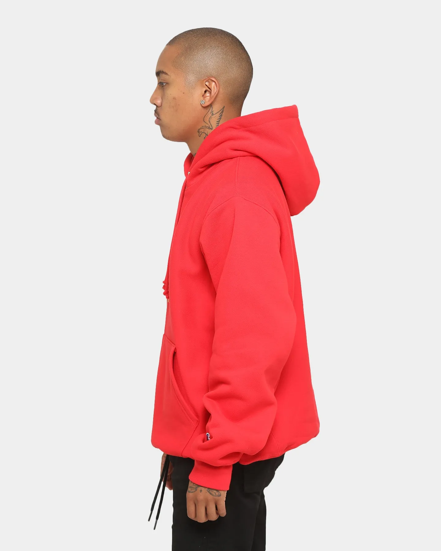 Champion Champion x Culture Kings Rev Weave Hoodie Red/Gold