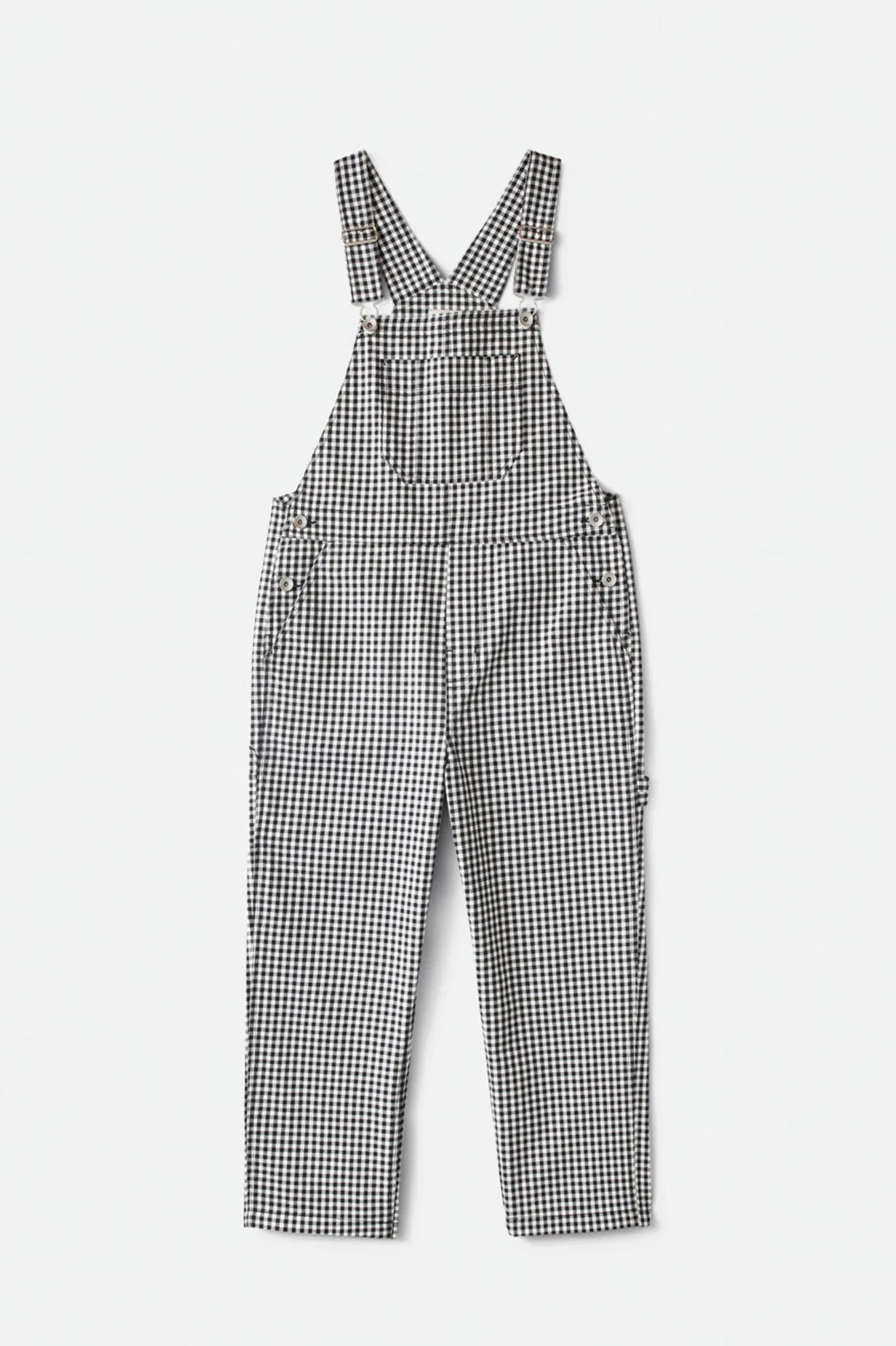 Christina Crop Overall - Black Gingham