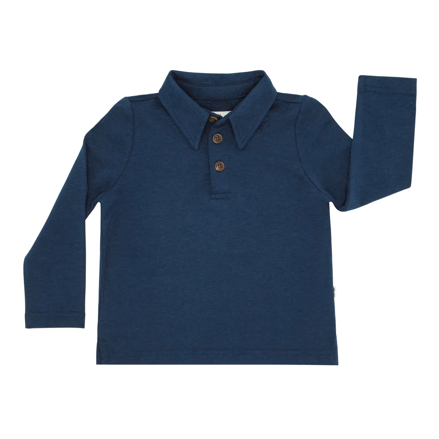 Classic Navy Long Sleeve Polo Shirt