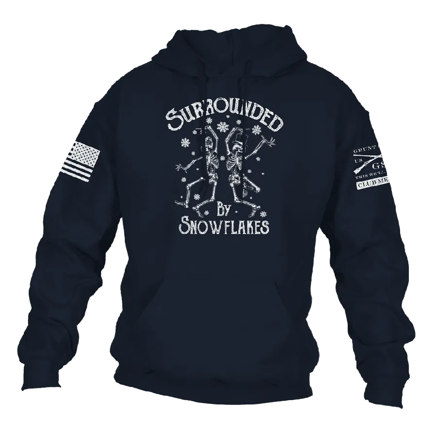 Club Exclusive - Surrounded By Snowflakes Hoodie - Navy