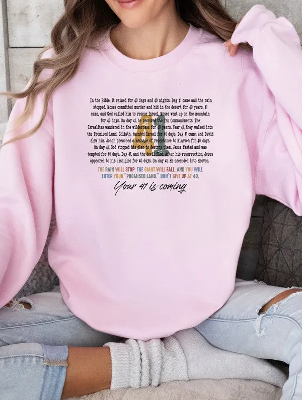 Colorful Day 41 Cozy Graphic Sweatshirt