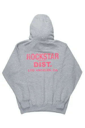 Dalasia Heather Grey Oversized Hoodie