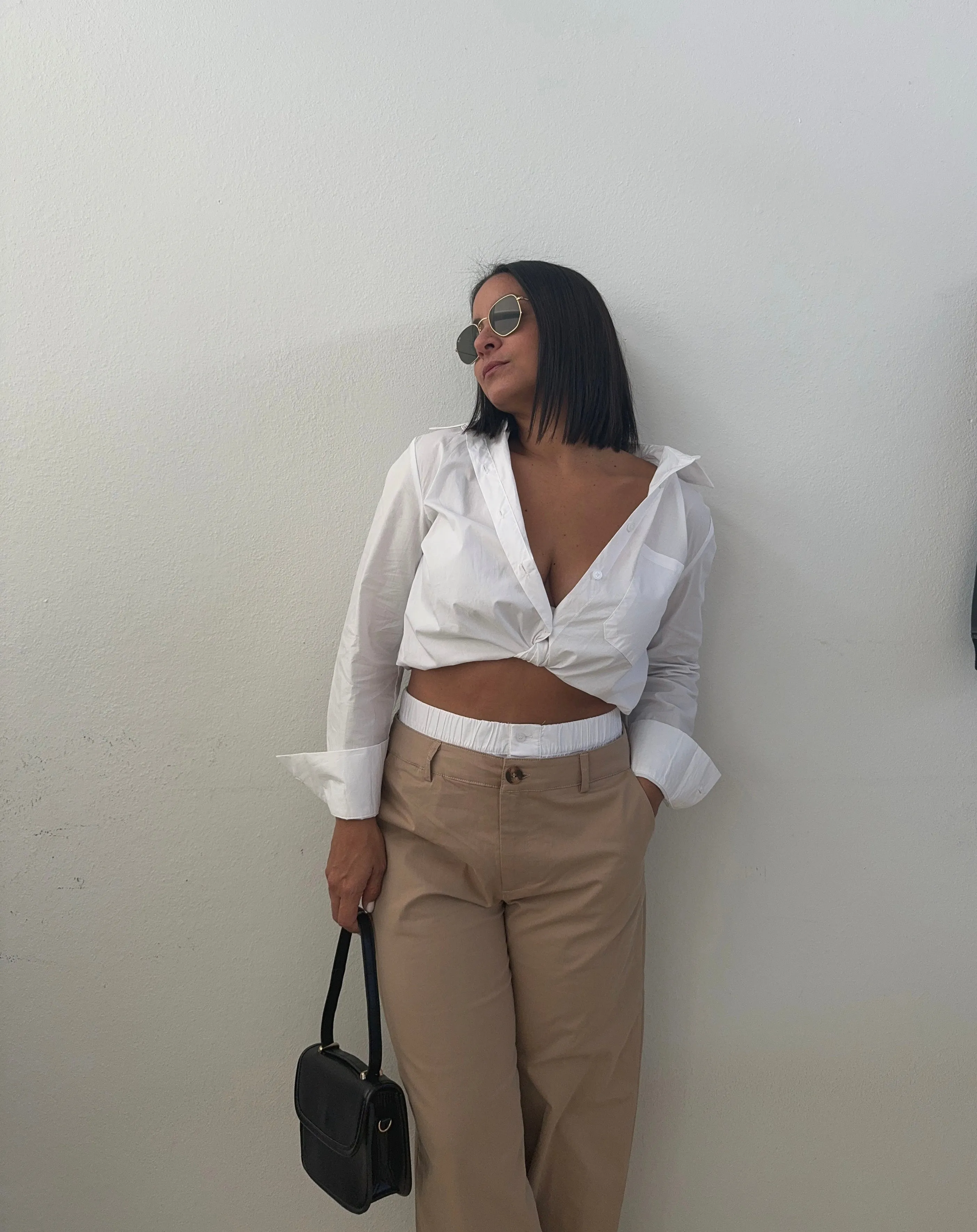 Double Waisted Khaki Pants