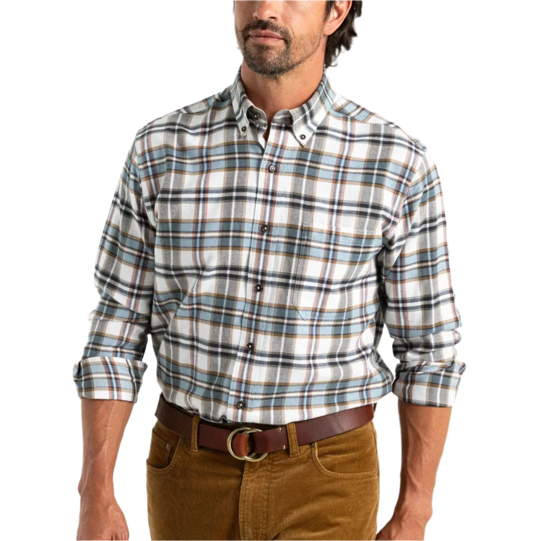 Duck Head Men's Russin Flannel Long Sleeve Shirt