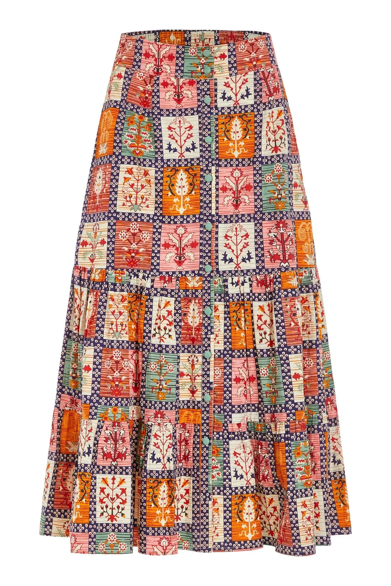 Eloise Skirt in Harvest Grid