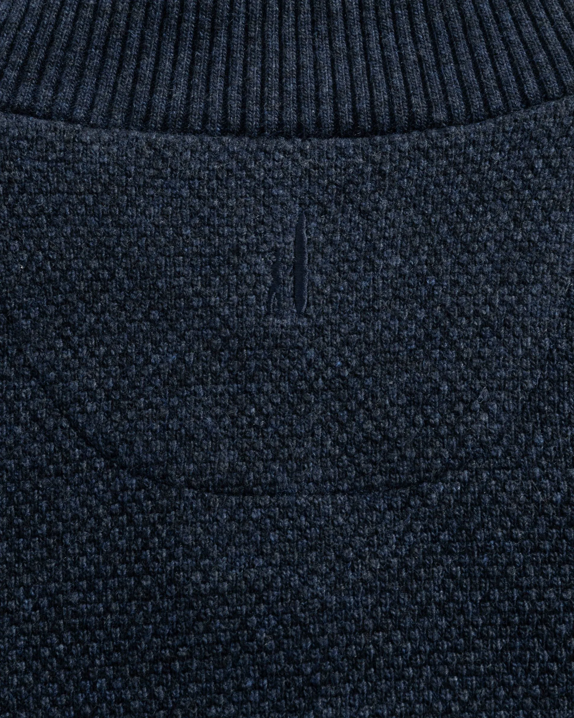 Esteban Johnny Collar Sweater in Navy by Johnnie-O