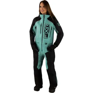 FXR Womens Recruit Lite Snowmobile Monosuit Sage/Black