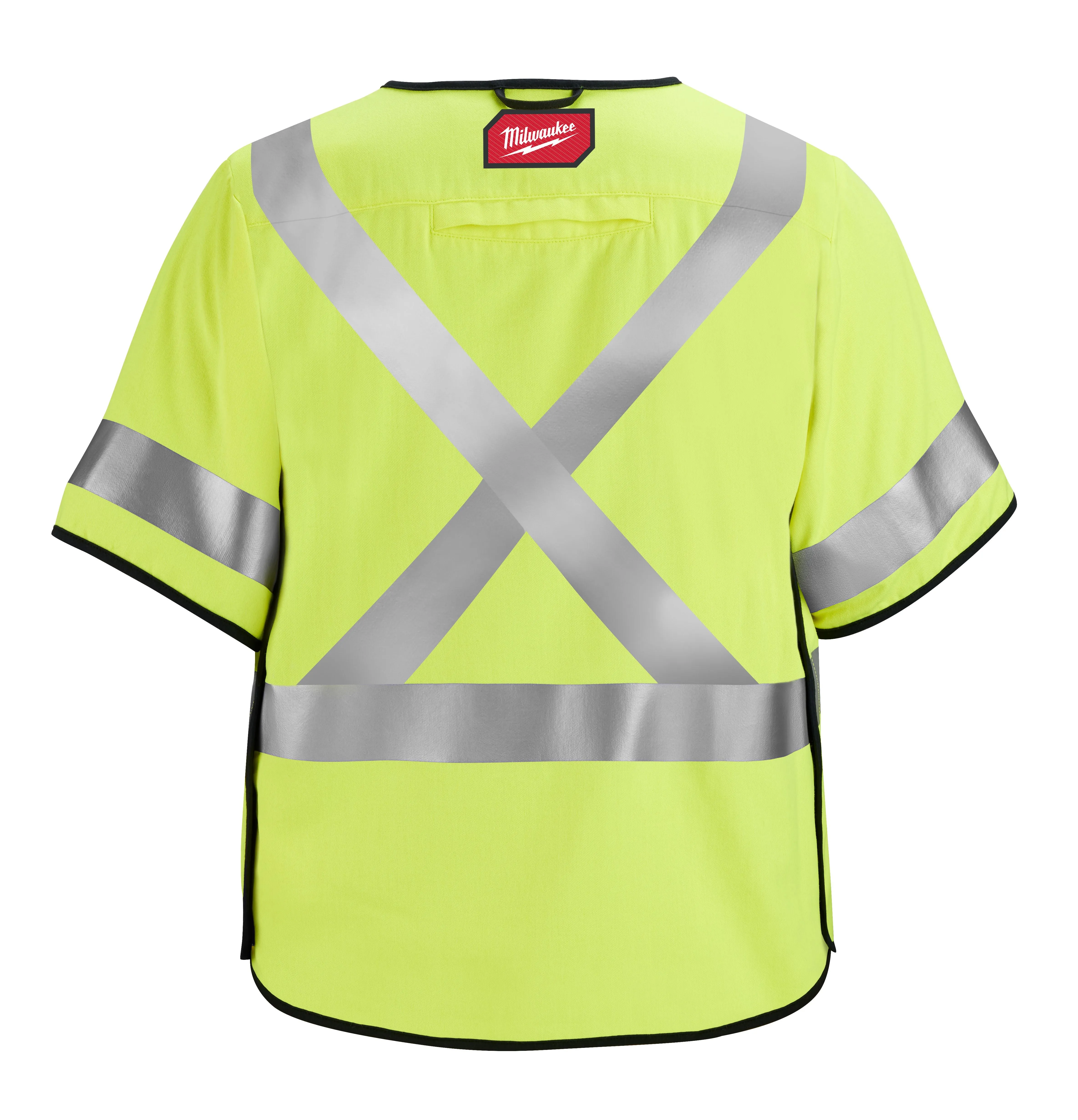 Hi-Vis Vest - Milwaukee® Class 3 Breakaway High Visibility Yellow Safety Vest, 7 Pack, 48-73-533