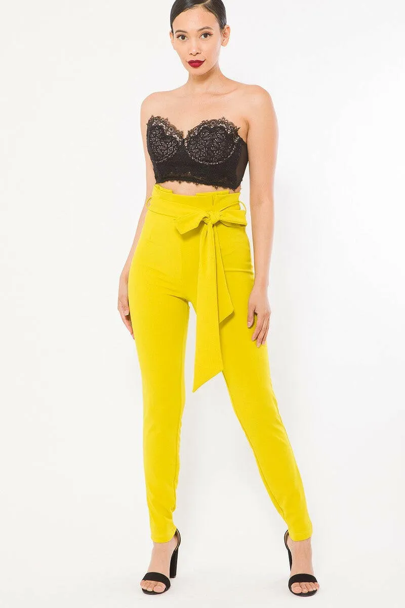 High Waist Fashion Skinny Pants