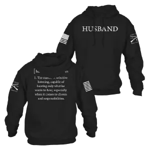 Husband Defined Hoodie - Black