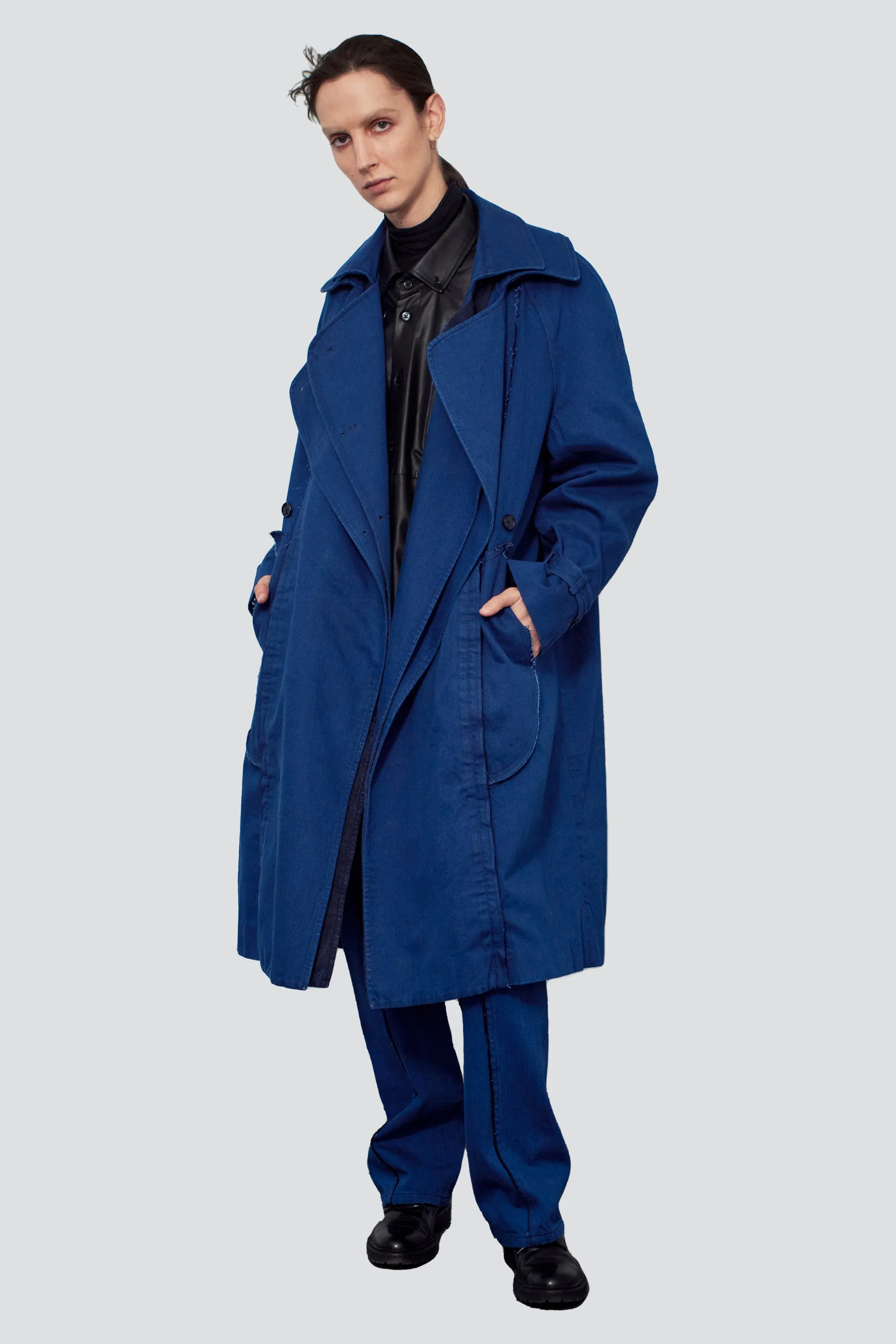 Jarman Blue Double Trenchcoat