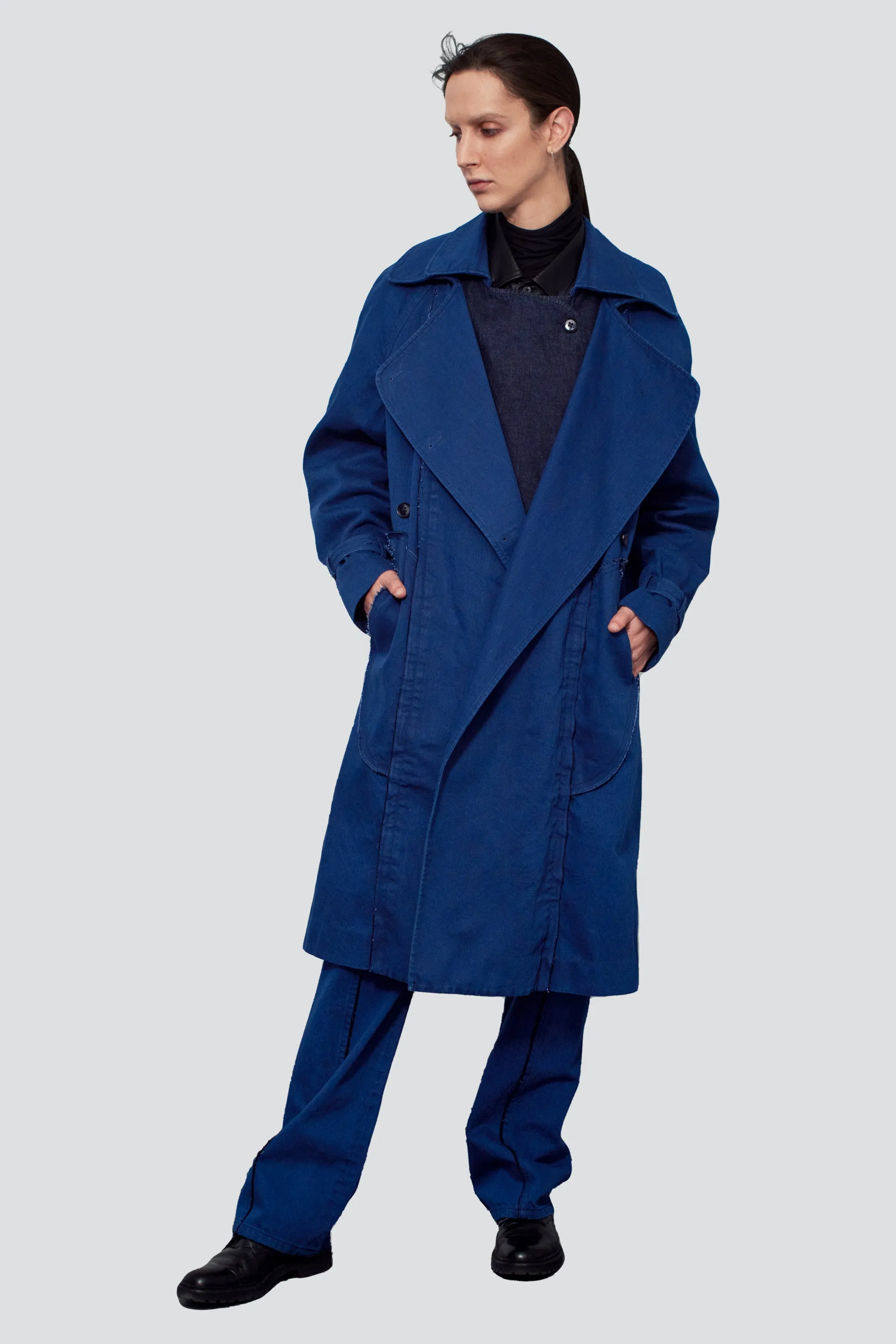 Jarman Blue Double Trenchcoat