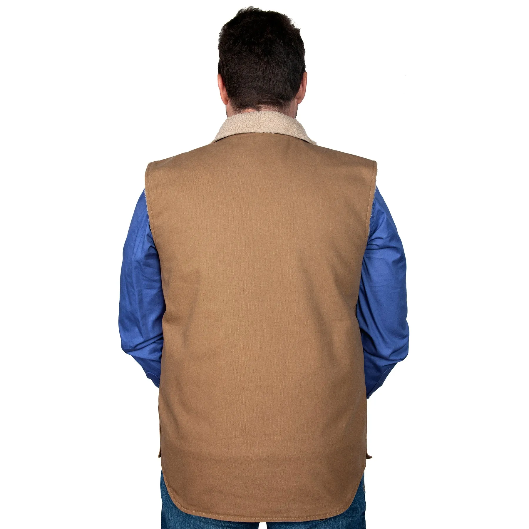 Just Country Khaki Diamantina Sherpa Vest