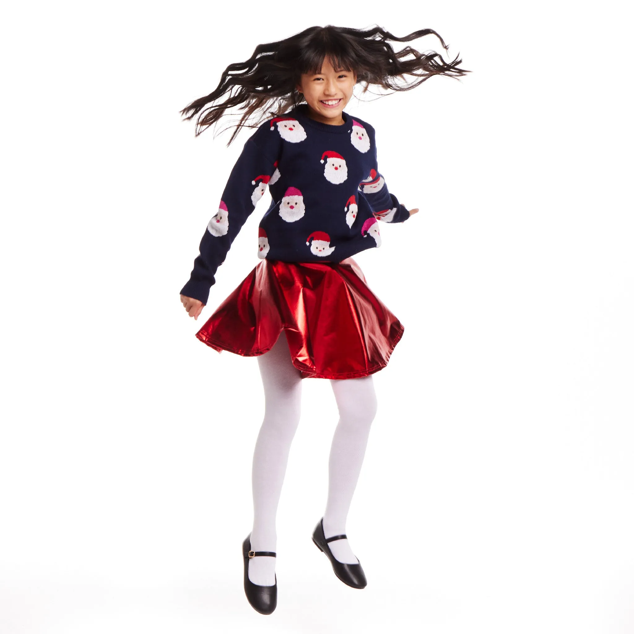 Kids (7-16) Santa Sweater | Navy