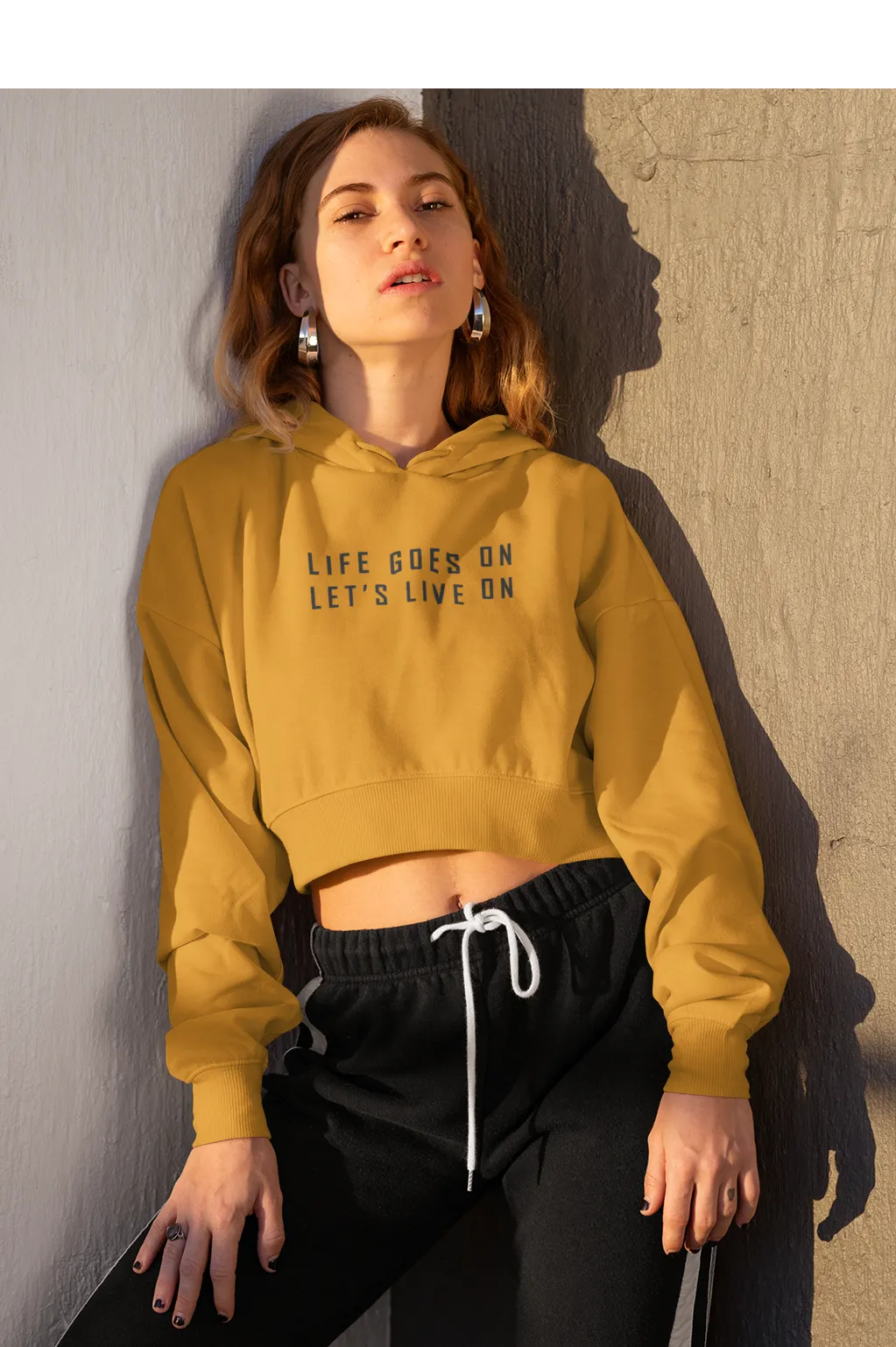 Life Goes On, Let's Live On : BTS - Winter Crop Hoodies