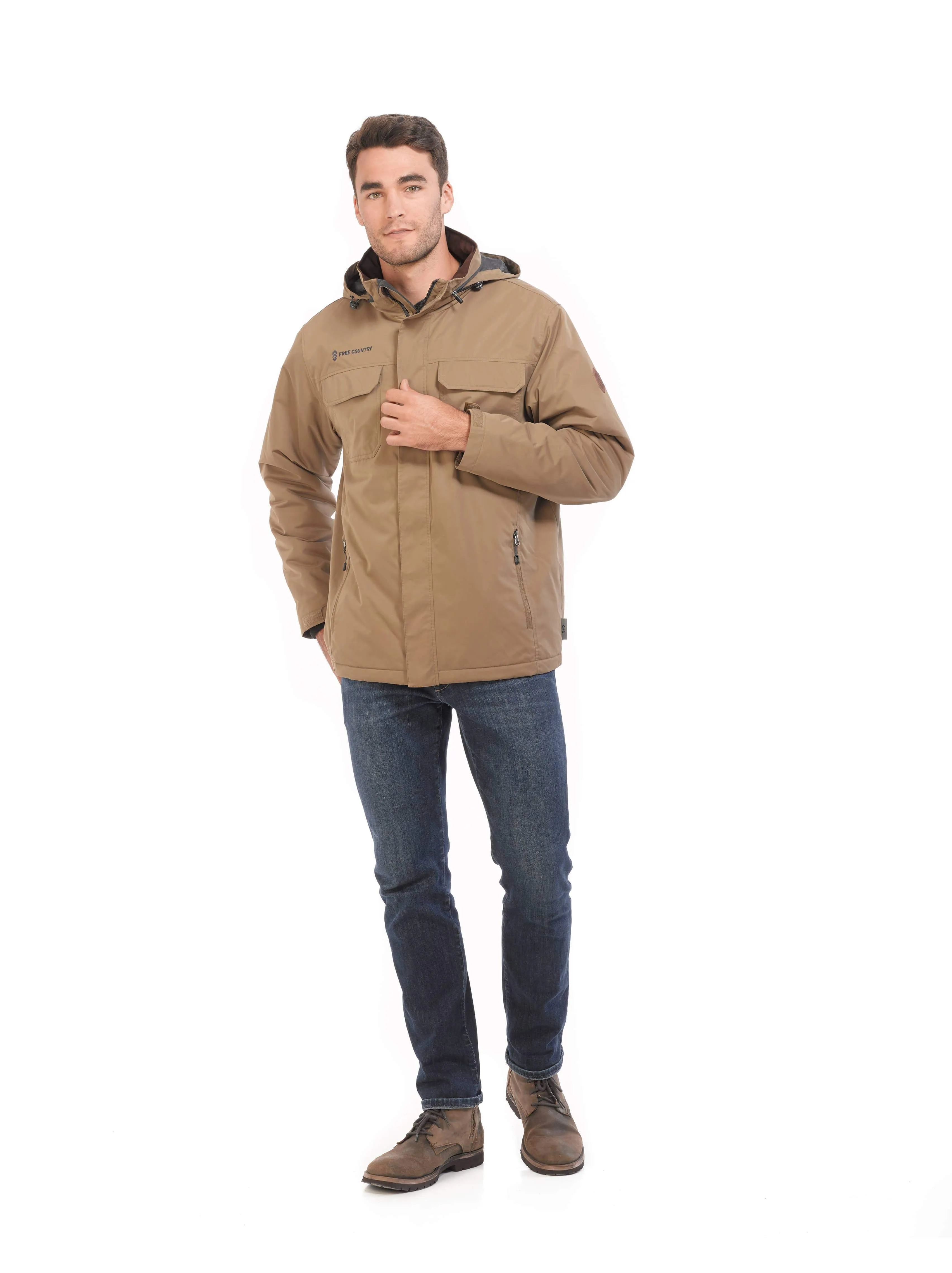 Men's Big and Tall Trail Microfiber Shirt Jacket