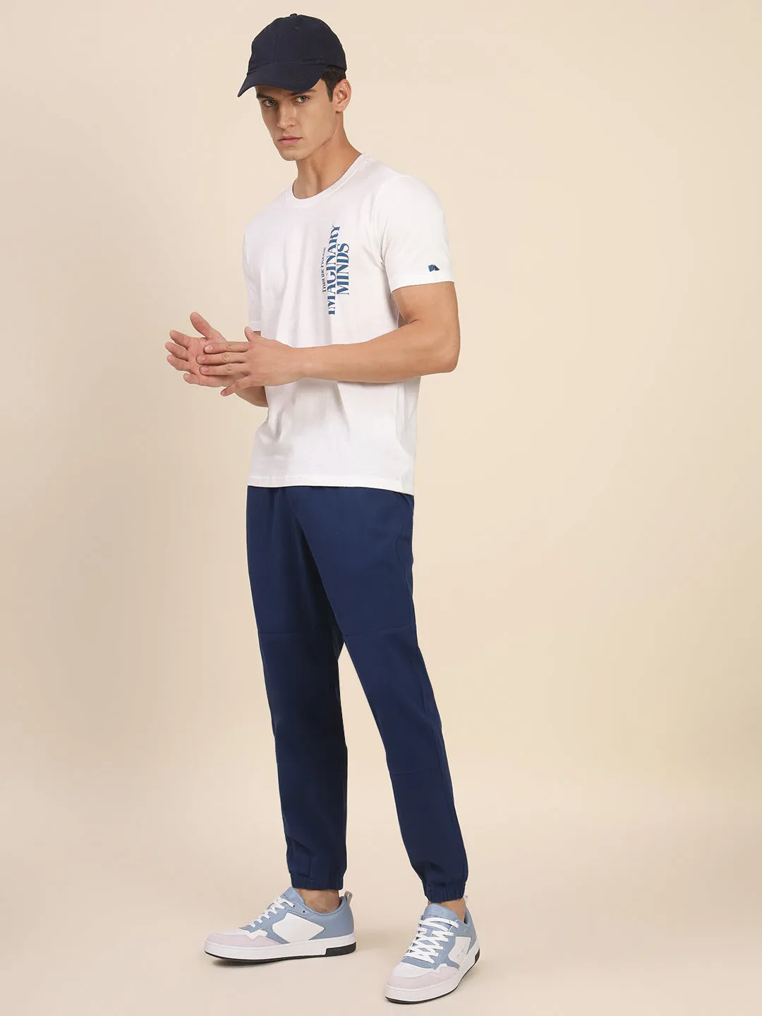 Men's Denim Blue Jogger Smart Casual Look For Season Essential