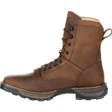 Men's  Durango Maverick XP Brown EH, WP Kiltie Lacer Steel Square Toe Boot