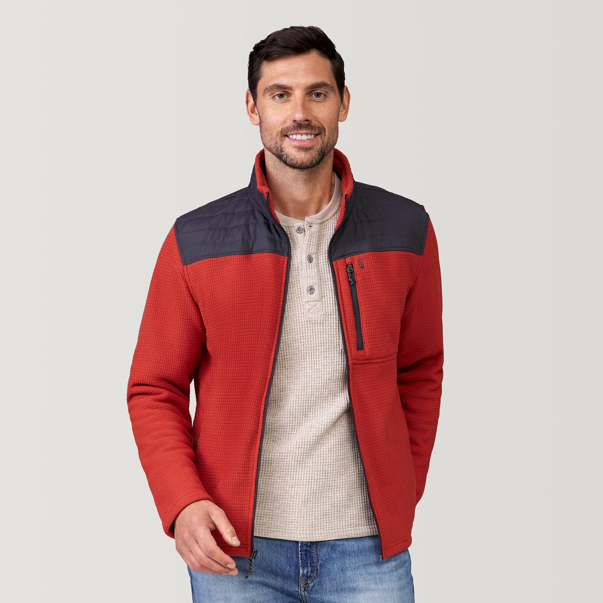 Men's Grid Fleece Chayote Jacket