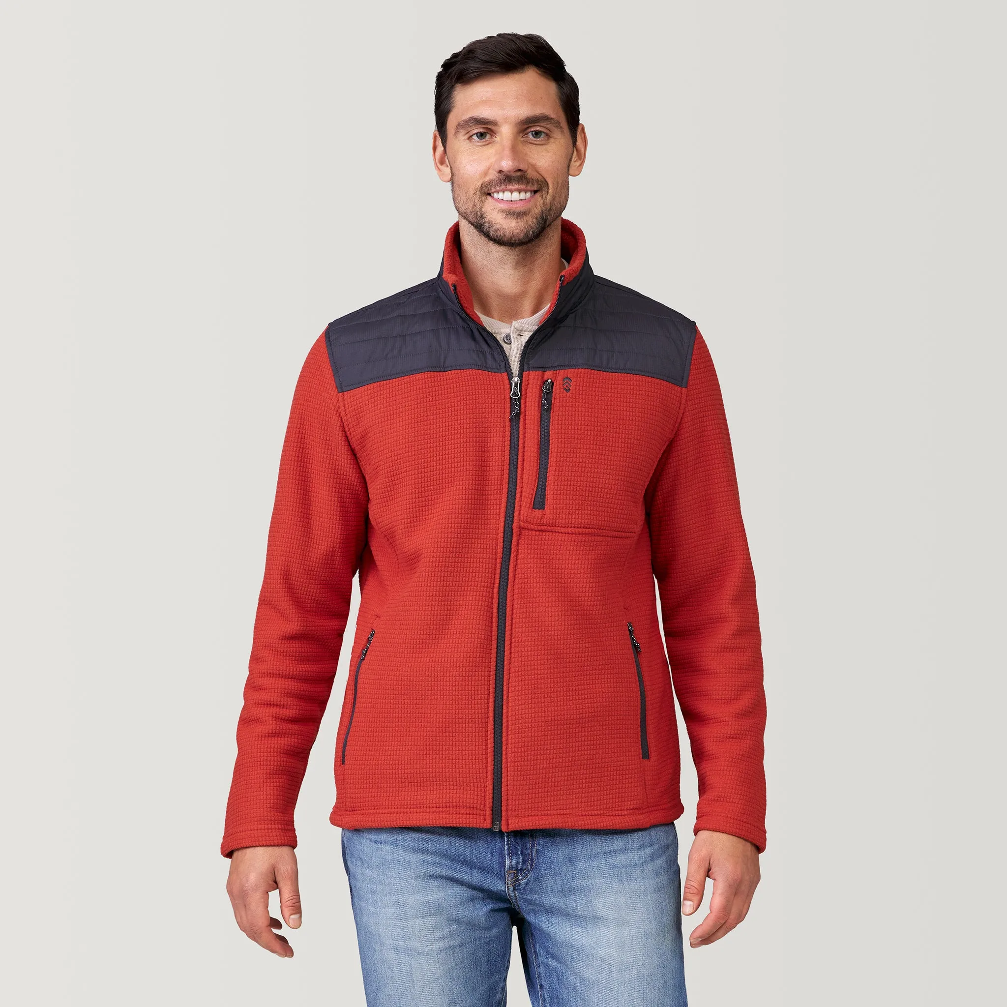 Men's Grid Fleece Chayote Jacket