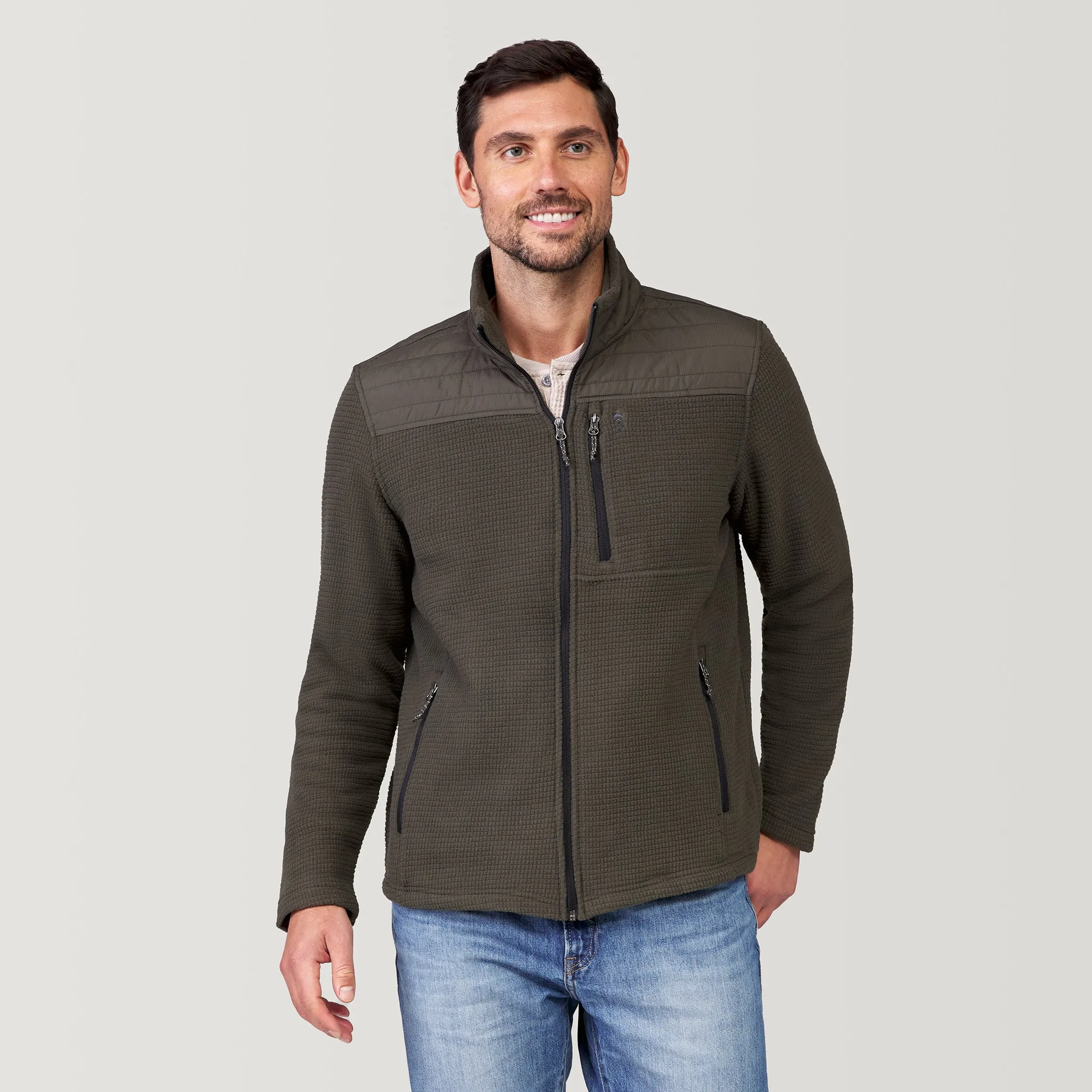 Men's Grid Fleece Chayote Jacket