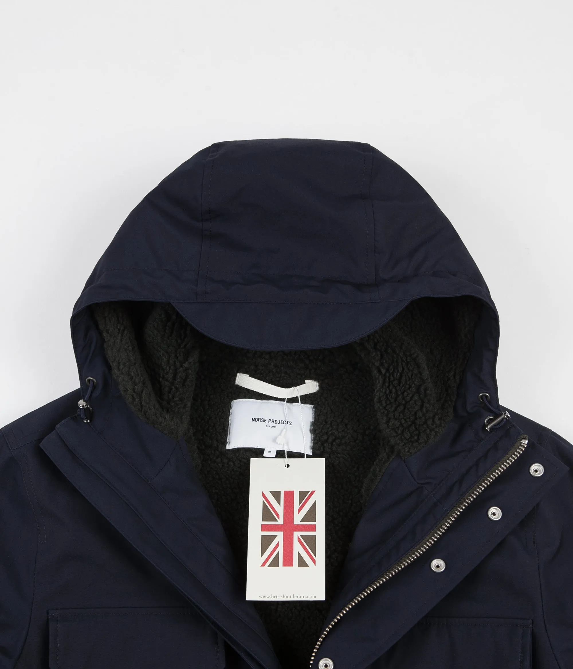 Norse Projects Nunk Cambric Cotton Jacket - Dark Navy