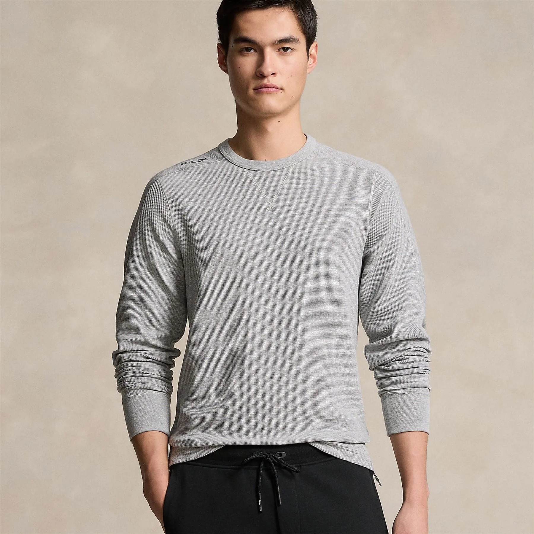 Performance Stretch Waffle-Knit T-Shirt Andover Heather - SS24