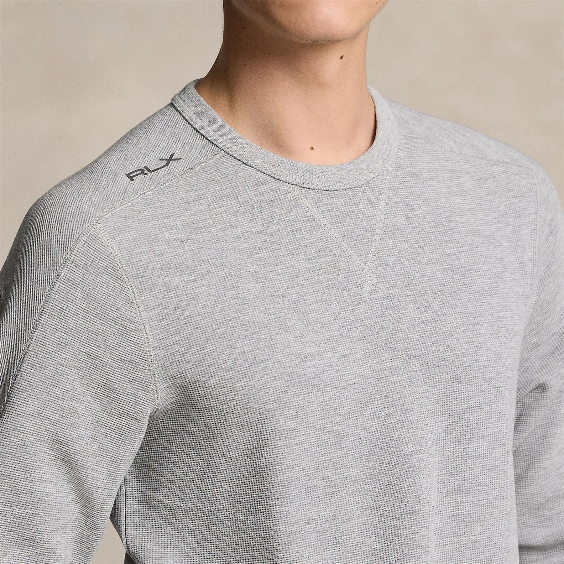 Performance Stretch Waffle-Knit T-Shirt Andover Heather - SS24