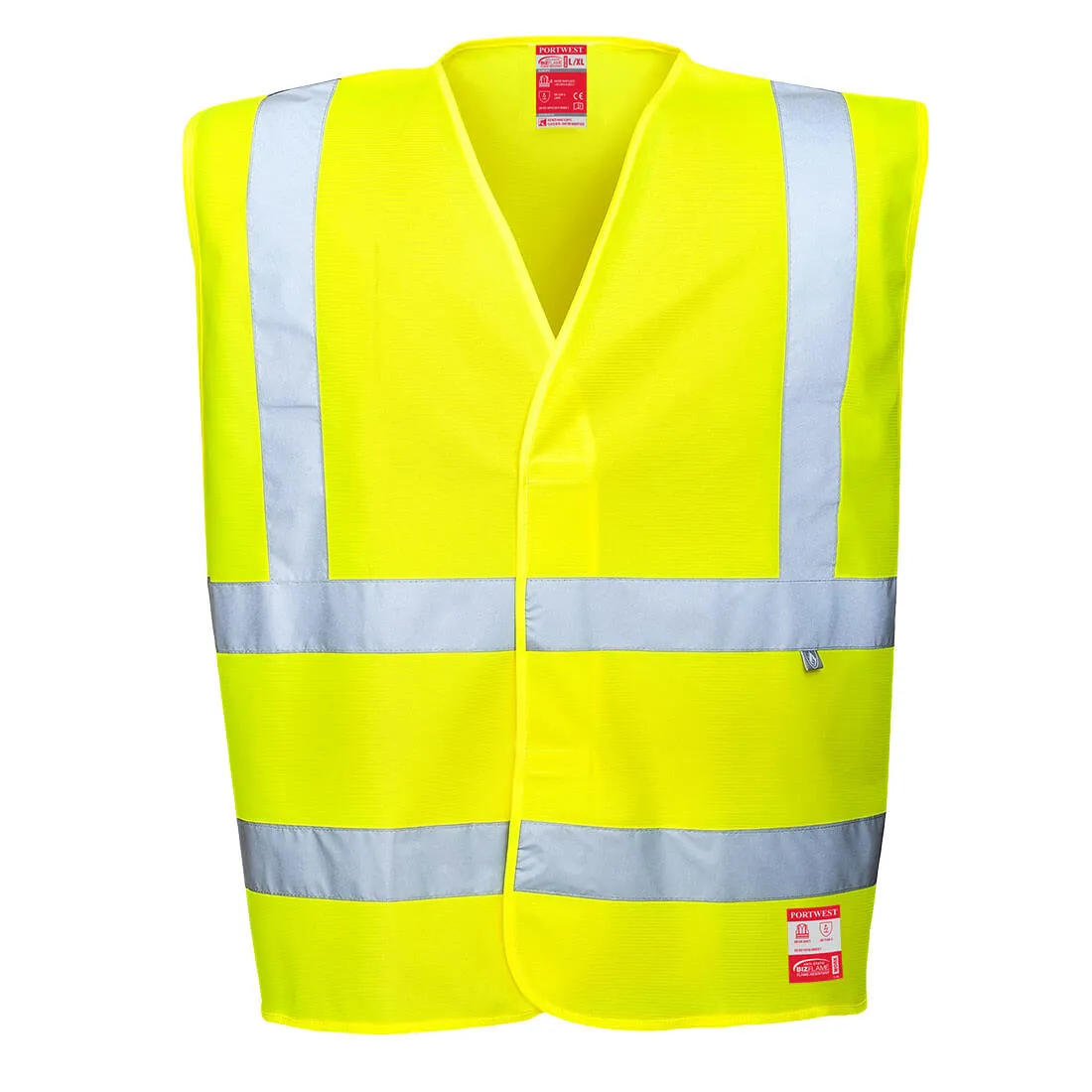 Portwest Bizflame Hi Vis Day/Night Flame Resistant & Anti-Static Vest FR71