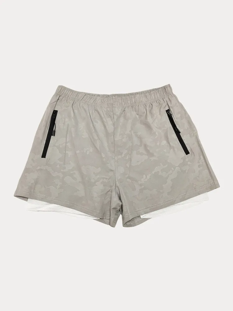 Quick-drying Double Layers Sports Beach Shorts