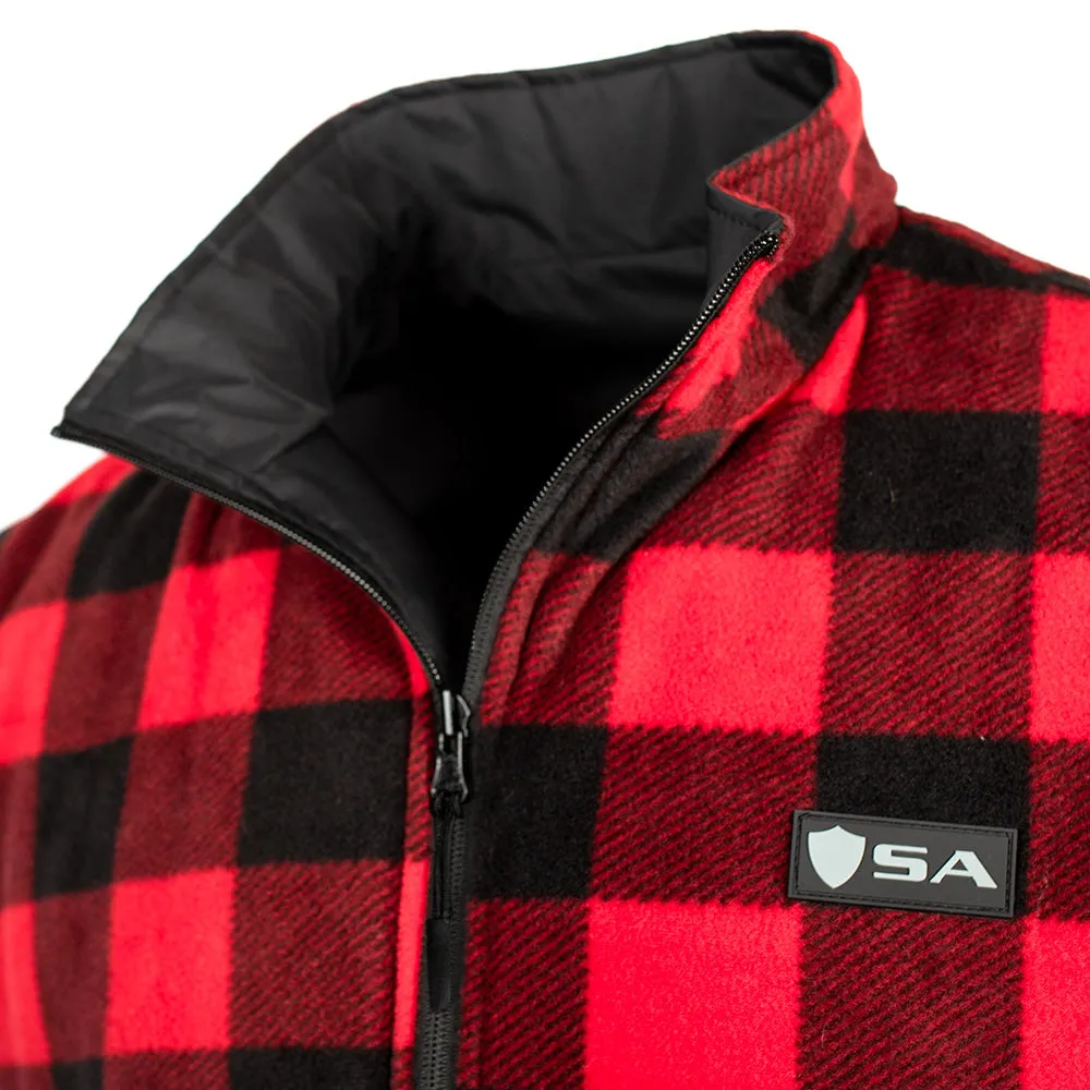 Reversible Vest | Lumberjack Red | Black PreOrder