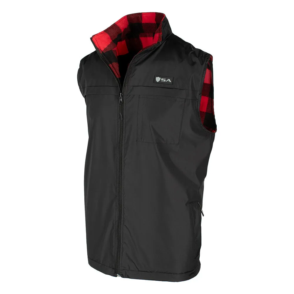 Reversible Vest | Lumberjack Red | Black PreOrder