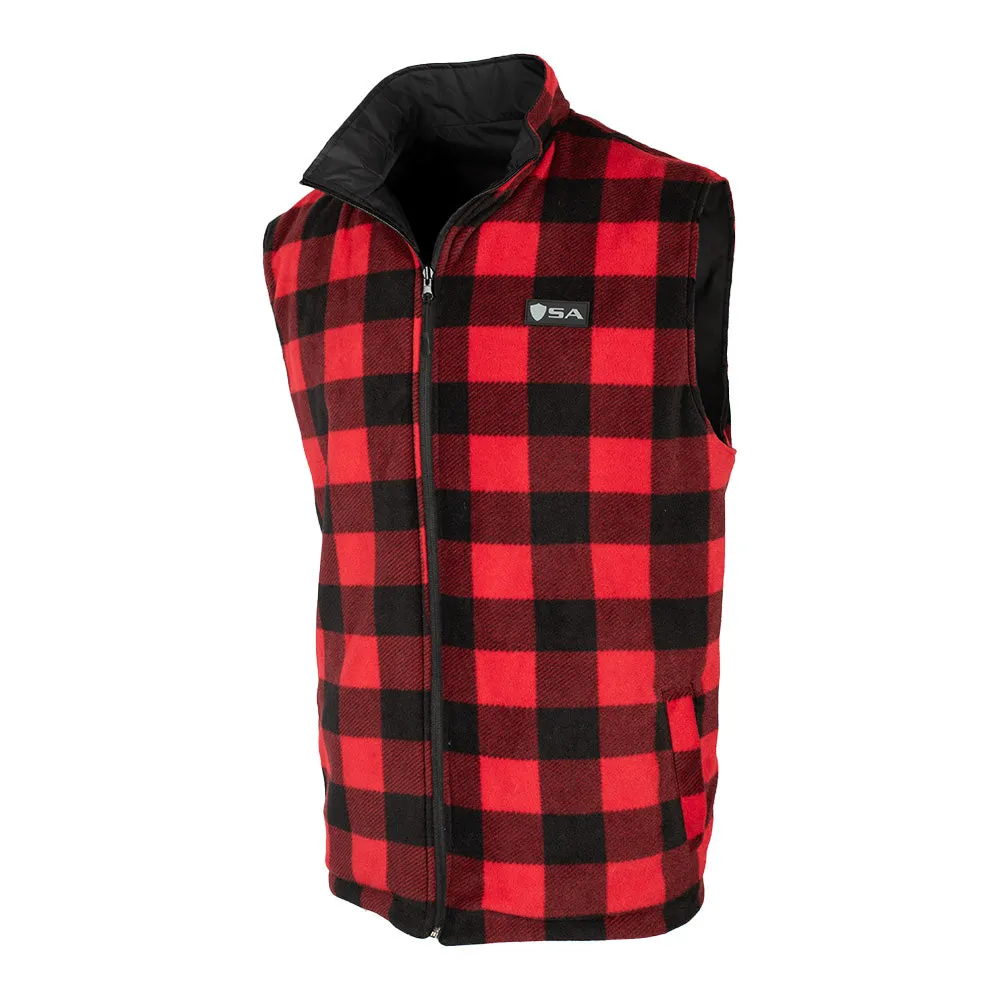 Reversible Vest | Lumberjack Red | Black PreOrder