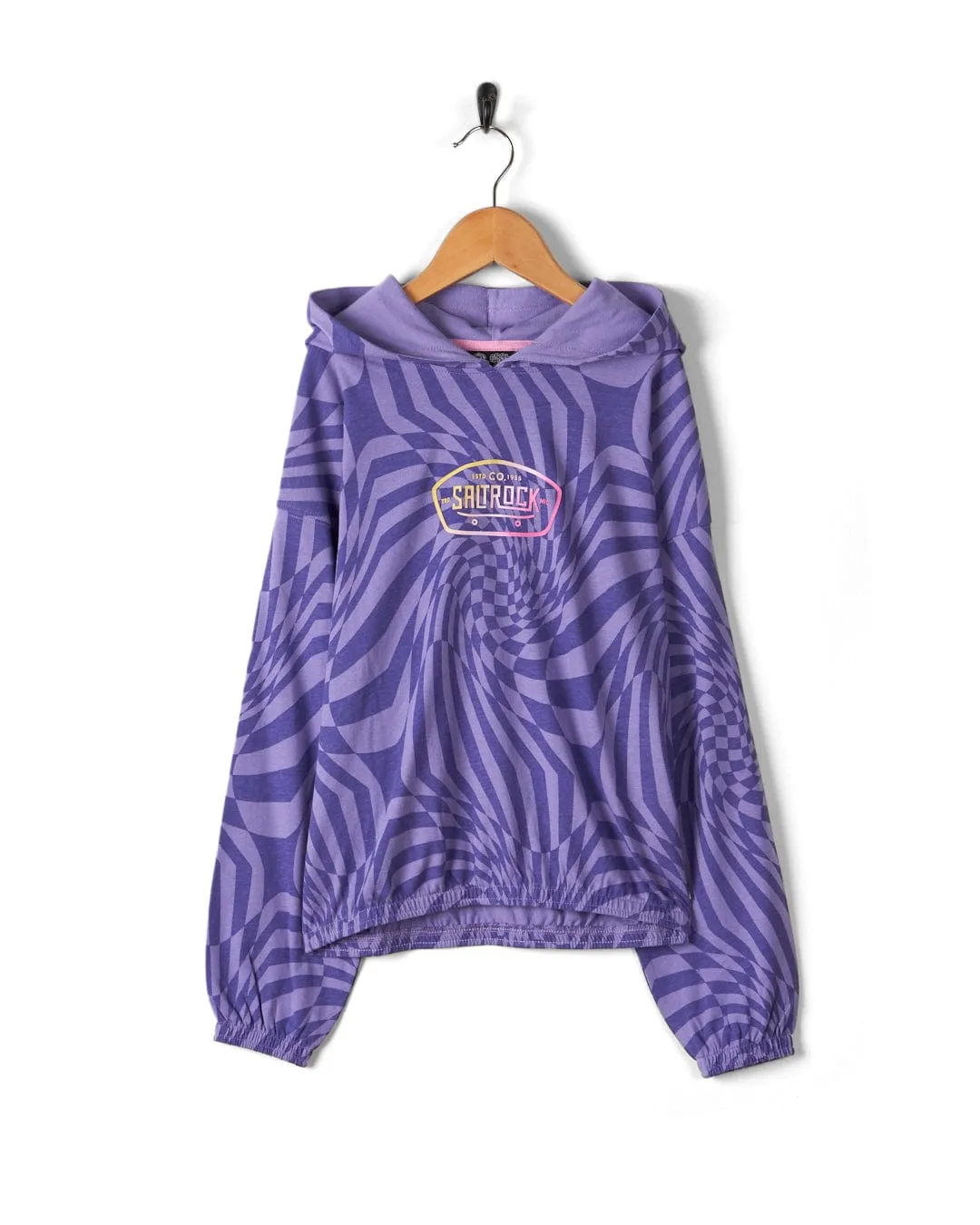 Rezz - Recycled Kids Lightweight Pop Hoodie - Purple