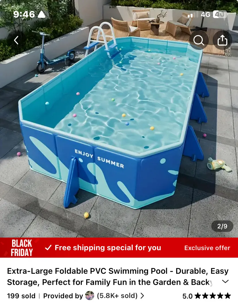 Serenity Solutions Enterprises foldable swimming pools