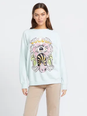 Stone Magic Boyfriend Crew Sweatshirt - Chlorine