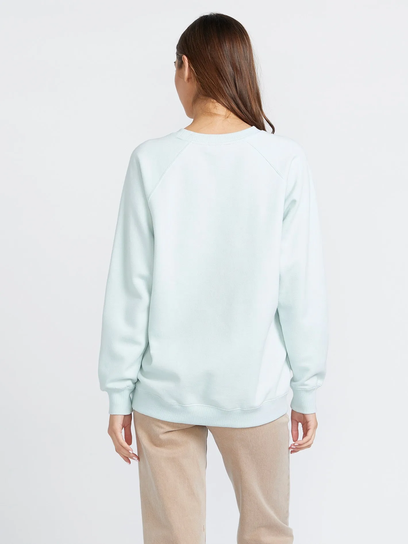 Stone Magic Boyfriend Crew Sweatshirt - Chlorine